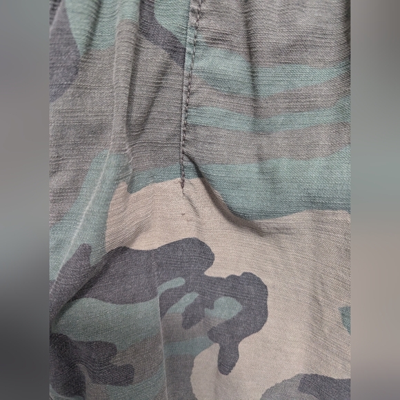 Free People Not Your Brothers Camo Jacket, Women Green Military Utility Jacket - Picture 8 of 16